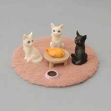 德弗洛商務 奇特小貓迷你室內擺飾套組, 混合顏色