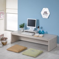 유니크가구 와이드 좌식책상, 워시