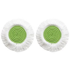 宛如春日新娘的流苏繩索拼色家飾小物杯墊 2入, G