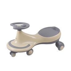 BABLEPUARY 低噪音幼兒粉彩迷你扭扭車, 1個, 奶油色