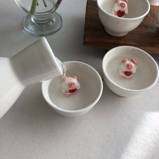 Home Cafe小豬燒酒杯, 混色, 1個