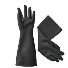 Eugenetopia 安全防護手套 1383 雙手套裝 黑色, 1套