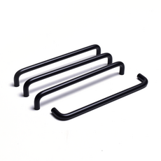 把手世界 10 Basic DJ 2孔家具把手 P192mm 黑色, 4個