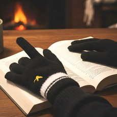 MARK GONZALES KIDS 針織柔軟指洞手套 02215