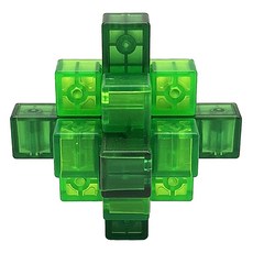 YouRPUZZLE 孔明鎖-小九通-碧玉 L2745，益智玩具，訓練空間思維，安全無毒材質，激發解謎樂趣, 1入