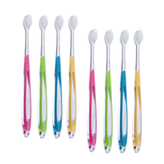 BonNee 柔軟高級牙刷 102ss 隨機出貨, 8入, 1個