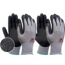 3M Super Tough 防滑安全手套, 2雙, Black