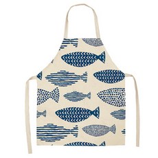 뉴 피쉬 린넨 주방 앞치마 S, 08, 1개