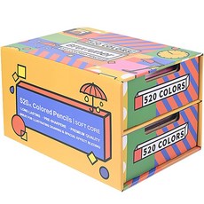 Brutfuner 520色油性色鉛筆, 1組, 520色