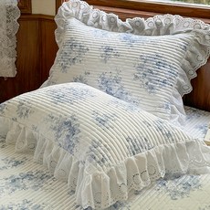 lovinglab 羅迪安40支純棉蕾絲枕頭套