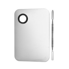 My Daily 美術顏料不鏽鋼方形大號調色盤 + 金屬棒, 1個, 0格