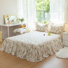 lovinglab 蘿拉花卉純棉鬆緊帶式床包