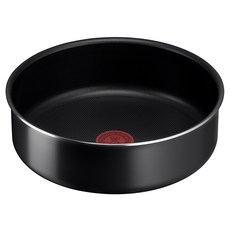 Tefal 法國特福 巧變精靈系列鈦合金不沾深型平底鍋 24cm, 黑色, 24*24*8cm