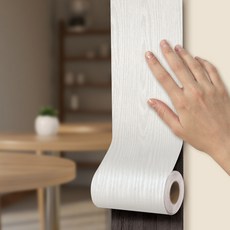 지엔홈 국내산 두꺼운 곰팡이방지 몰딩시트지, DRM-01 펄화이트 무늬목