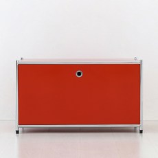 심플리 1단 수납장 BC012, 레드