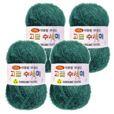 Yarna 100g 大容量高級菜瓜布編織線 4入 + A款印刷圖案 8種組合, 168 復古托帕石, 1套