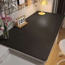 마켓플랜 가죽 가구 테이블 방수매트, 블랙, 120x50cm, 1개
