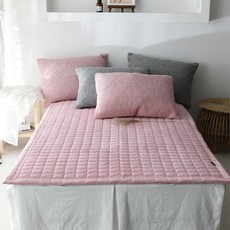 Bodeurami超細纖維純棉鬆餅毯, 獨立粉紅色