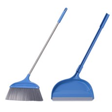 Clean Mate 掃帚 + 畚箕組合, 藍色, 1套