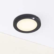 WONHA DS 圓形纖薄邊框感應燈 LED 12W 無頻閃 15.2cm, 1個, 黑色 + 自然白光