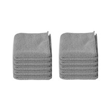 World Clean 超細纖維輕量毛巾 灰色, 10個