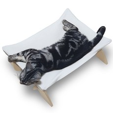 꾹캣 고양이 쿨쿨 해먹, 베이지, 1개