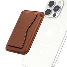 HANA DESIGN 立架式磁吸卡夾, 棕色, 1個