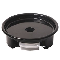 Sosomarket圓形移動式花盆置物架, 全黑