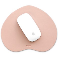 SOYMIX 蜜桃色皮革滑鼠墊 SOL7PM, 煙燻粉紅, 1個