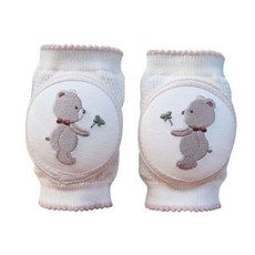 嬰兒刺繡雙墊護膝套組, 1套, Bear