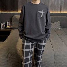 2'nd Pink 男士告別單身時尚長袖睡衣上下套裝