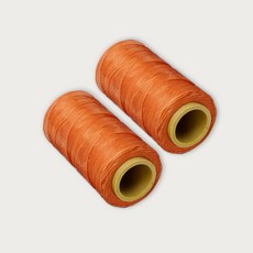 初學者適用編織蠟線 1mm*220m, 橘, 2個