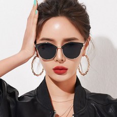 MELACME 多邊形金色基本款墨鏡