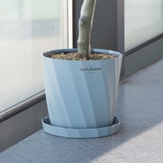natureahn 防潮花盆 + 託盤組, 1套, 藍色