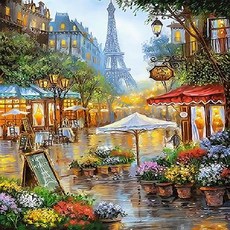 Pipo Painting DIY畫布組, 巴黎街頭, 1組