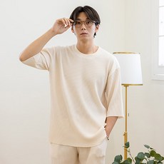 파이브엑스라지 남성용 오버핏 골지 7부티