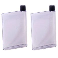 Osun 2入暢銷日韓A5筆記本造型水瓶 水壺 CE206, 420ml, 2個, 透明原色