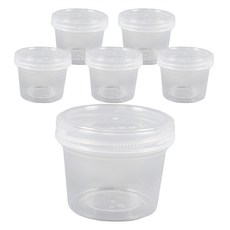 呃家居裝飾 多用途螺旋密封容器, 1號 300ml, 6個