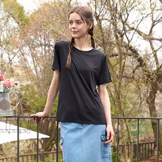 FOREVER 21 女款嫘縈涼感網眼內搭短袖T恤