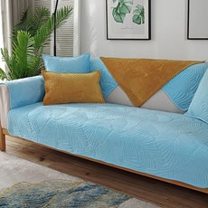 알럽홈 심플 모던 리프패턴 소파패드