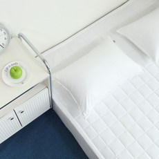 Snoozz Moment 水洗超細纖維鬆緊帶床墊, 白色