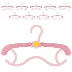 예꼬맘 아기 옷걸이, 러블리 핑크, 10개