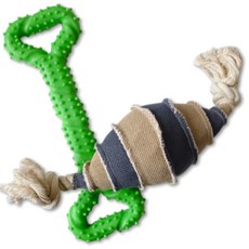 PuppyGuard 大型犬橡皮骨刷牙玩具 + King 耐用坐墊套組