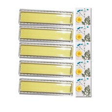 瑪格麗特壓克力花尺製作 押花體驗套裝組合 M-a, 5套, 黃色(瑪格麗特), 隨機出貨(小花)