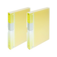 ECO Chungwoon PP 透明文件夾 A4 60p, 黃色, 2個
