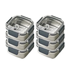 Glasslock CHEF TOPF 不鏽鋼密封保鮮盒 700ml, 單品, 6個