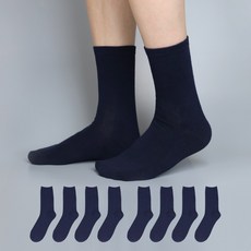 Soxweep 男士高級棉質素色長筒襪8雙組