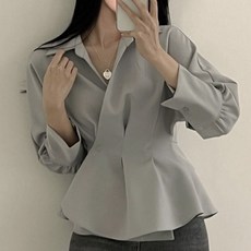 PEONIST 可愛修身翻領襯衫