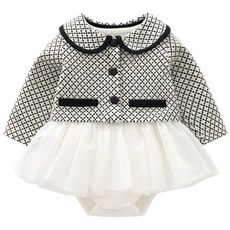 JOY MULTI 格紋夾克泡泡裙包屁衣