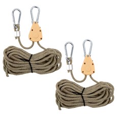 Luaz 露營天幕帳篷繩索棘輪 2入, 卡其米色